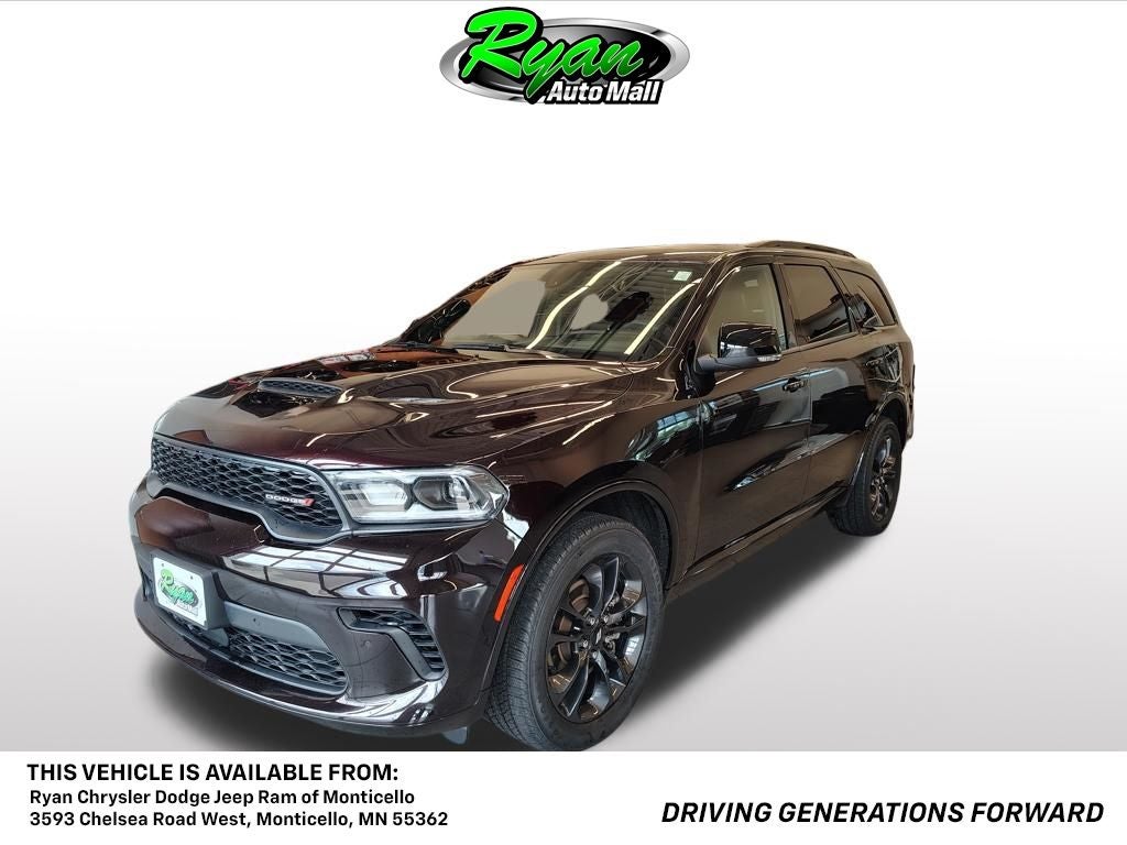 2025 Dodge Durango GT Plus in Red Oxide — front three-quarter view