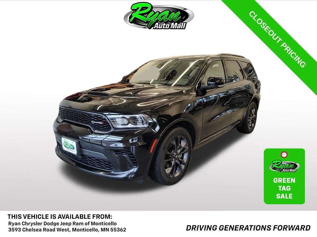 2024 Dodge Durango R/T in Db Black Clearcoat — front three-quarter view