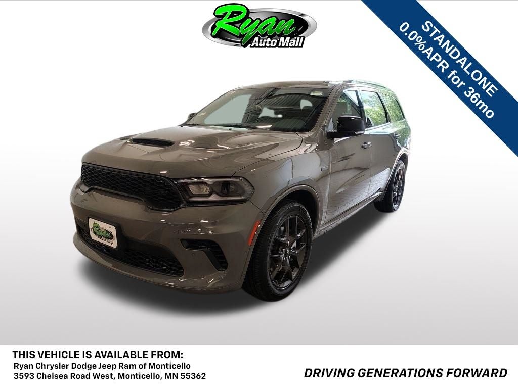 2026 Dodge Durango GT Plus in Destroyer Gray Clear-Coat Exterior Paint — front three-quarter view