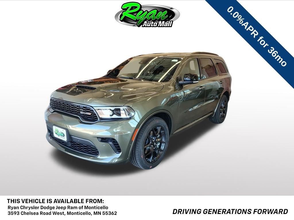 2026 Dodge Durango GT Plus HEMI V8 in Green Machine Exterior Paint — front three-quarter view