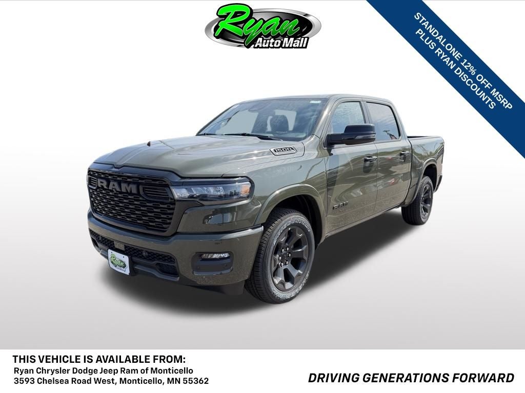 2026 RAM 1500 Big Horn/Lone Star in Tank Exterior Paint — front three-quarter view