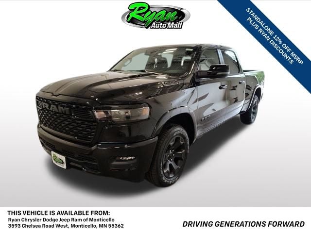 2026 RAM 1500 Big Horn/Lone Star in Granite Crystal Metallic Clear-Coat Exterior Paint — front three-quarter view