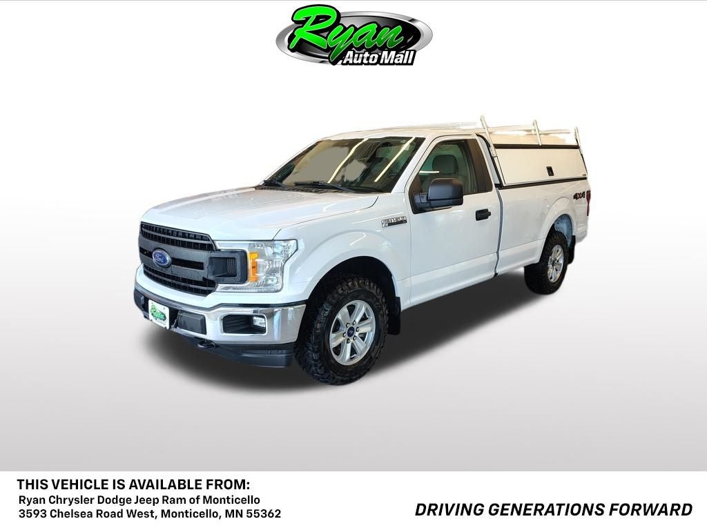 2019 Ford F-150 XL in Oxford White — front three-quarter view