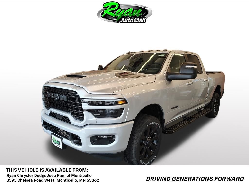 2026 RAM 3500 Laramie in Silver-Zynith Exterior Paint — front three-quarter view