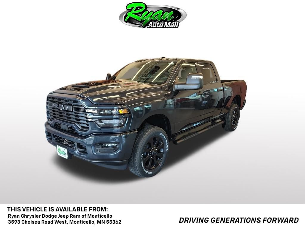 2026 RAM 2500 Tradesman in Forged Blue Metallic Exterior Paint — front three-quarter view