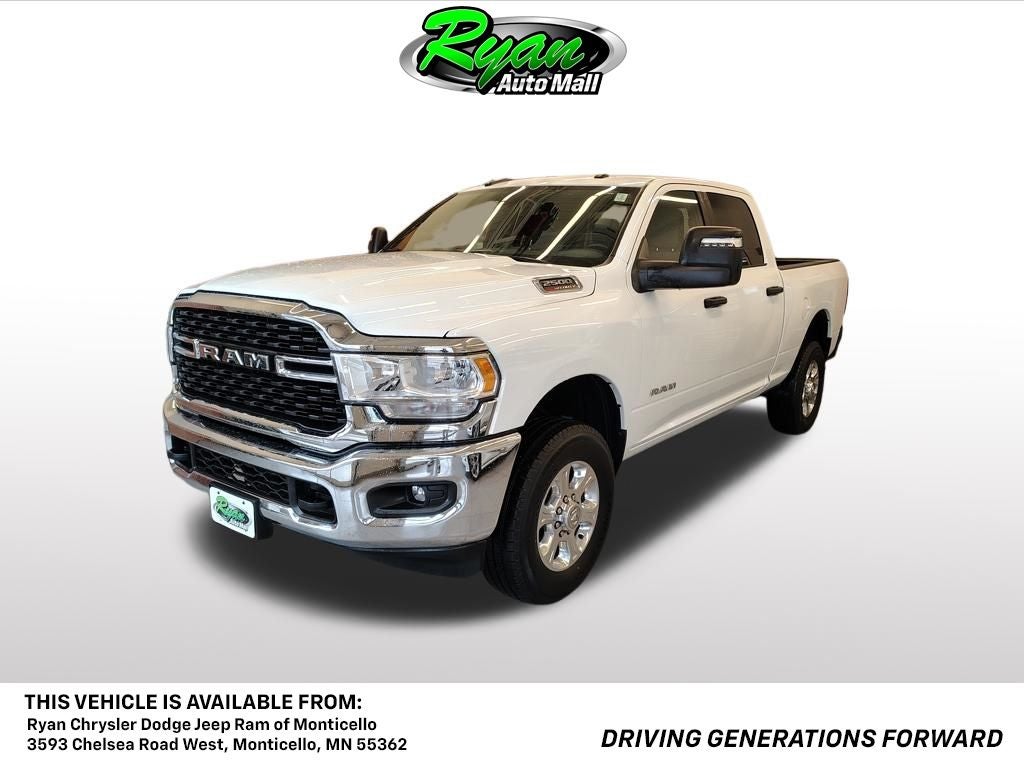 2024 RAM 2500 Big Horn in Bright White Clearcoat — front three-quarter view