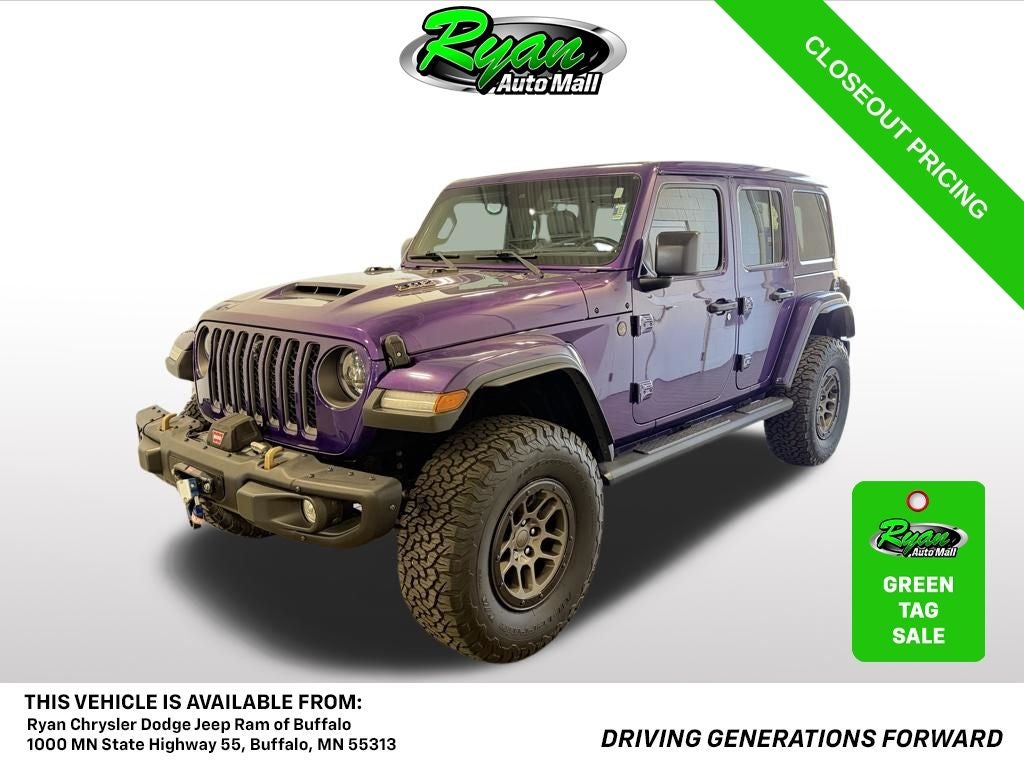 2023 Jeep Wrangler Rubicon 392 in Limited Edition Reign — front three-quarter view
