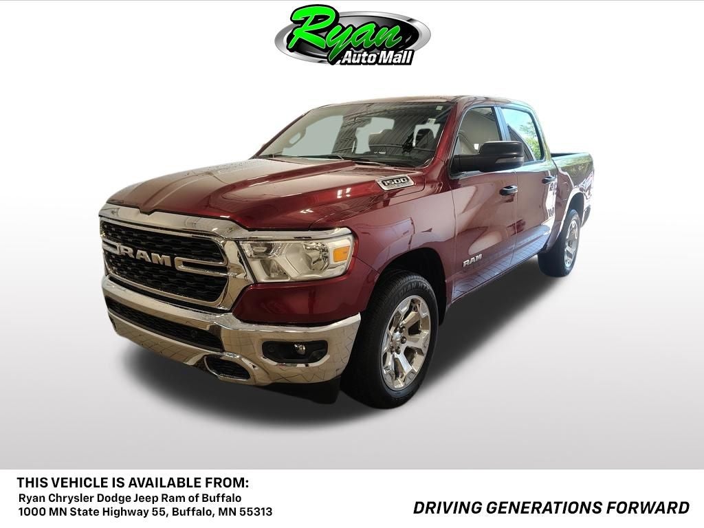 2023 RAM 1500 Big Horn/Lone Star in Delmonico Red Pearlcoat — front three-quarter view