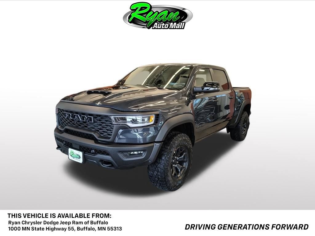 2026 RAM 1500 RHO in Forged Blue Metallic — front three-quarter view