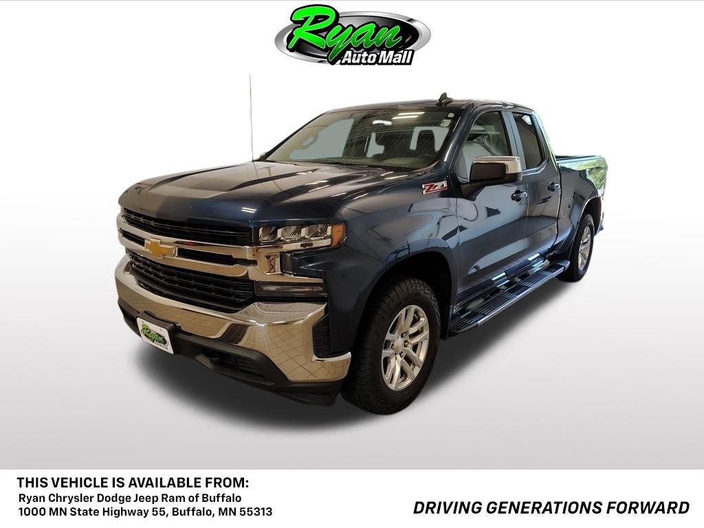 2019 Chevrolet Silverado 1500 LT in Northsky Blue Metallic — front three-quarter view