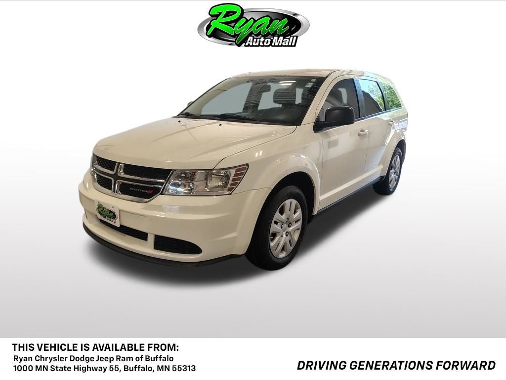 2015 Dodge Journey SE in White — front three-quarter view