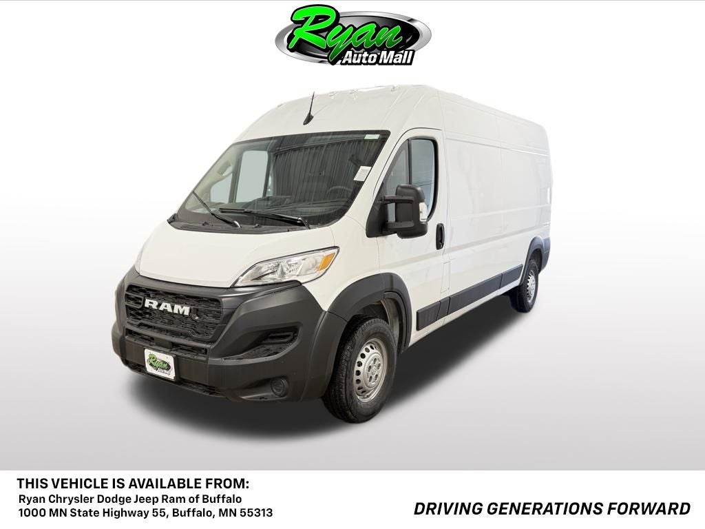2026 RAM ProMaster 2500 High Roof in Bright White Clearcoat — front three-quarter view