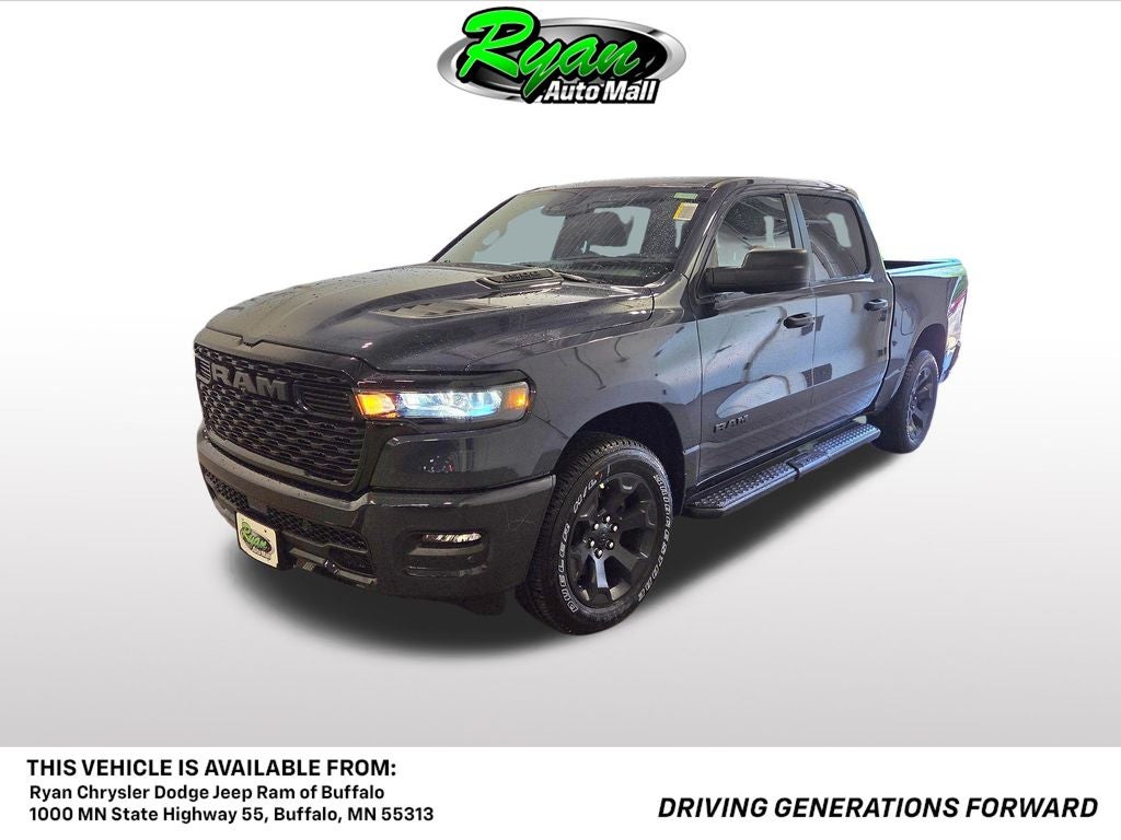2026 RAM 1500 Tradesman in Forged Blue Metallic — front three-quarter view