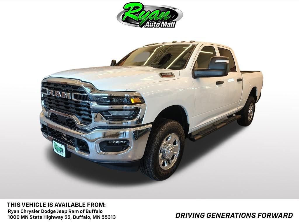 2026 RAM 2500 Tradesman in Bright White Clearcoat — front three-quarter view