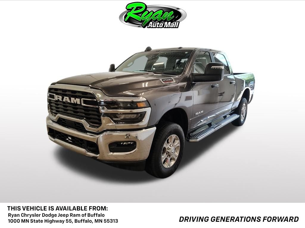 2025 RAM 2500 Big Horn in Granite Crystal Metallic Clearcoat — front three-quarter view