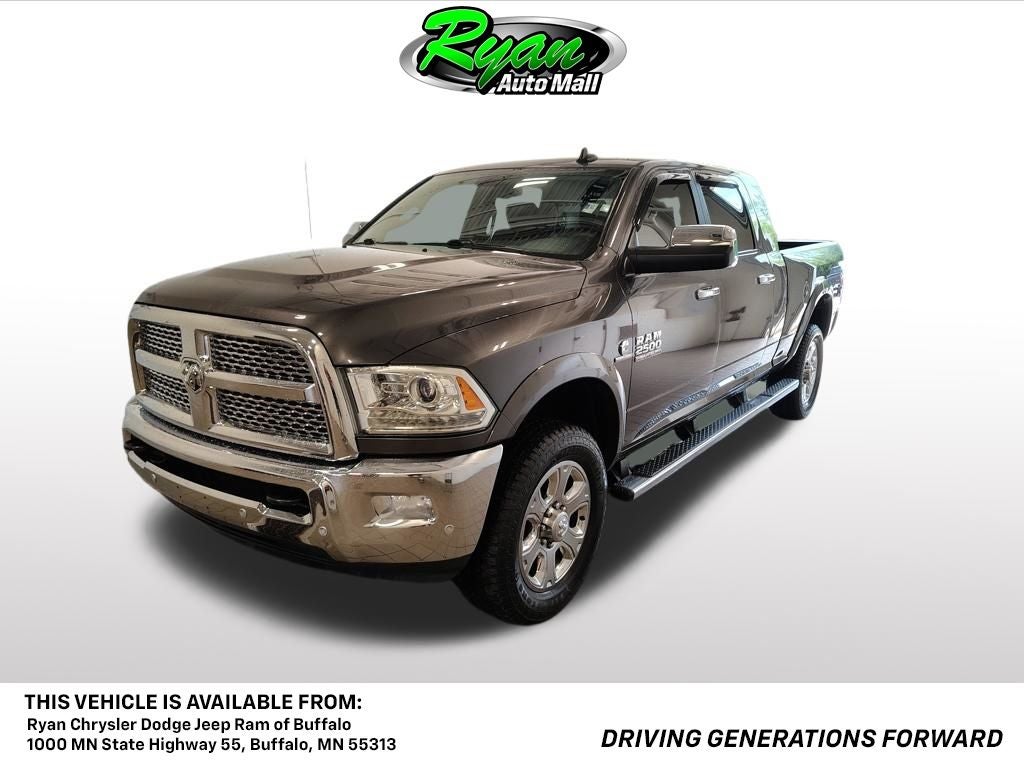 2018 RAM 2500 Laramie in Granite Crystal Metallic Clearcoat — front three-quarter view