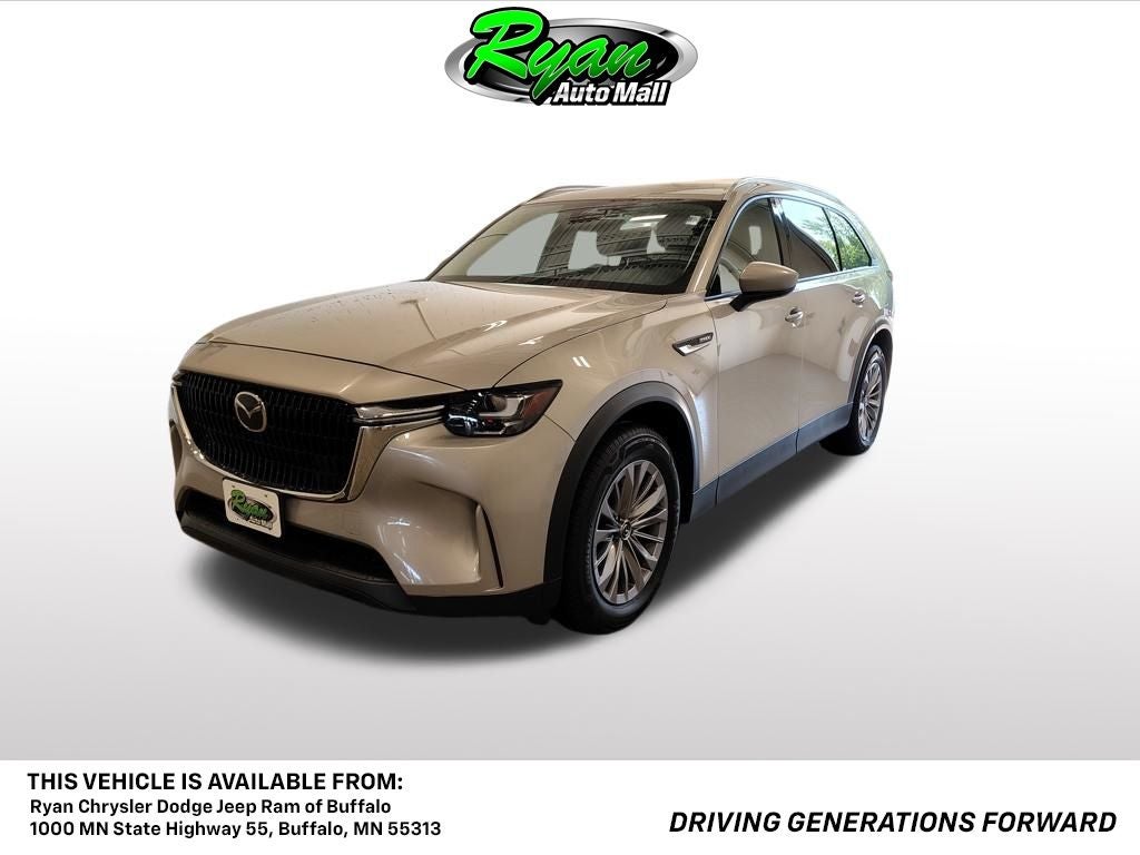 2024 Mazda Mazda CX-90 PHEV Preferred in Platinum Quartz — front three-quarter view
