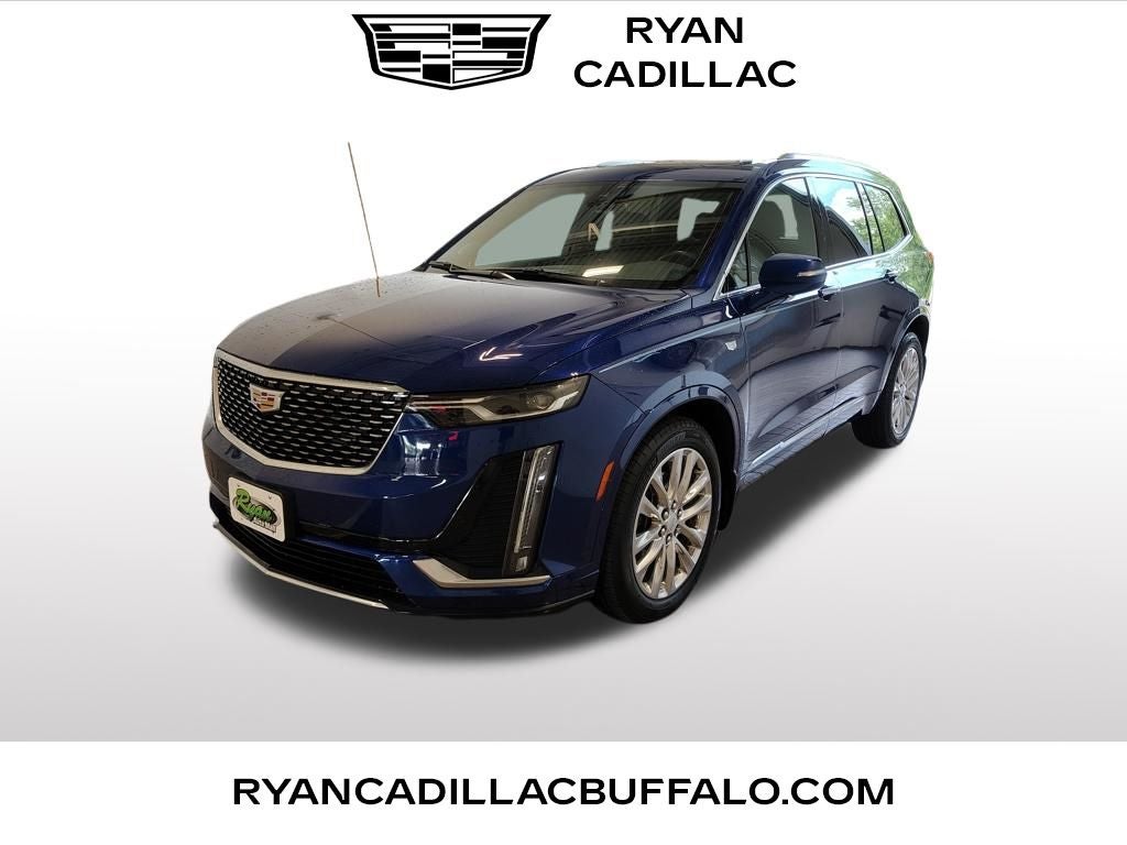2024 Cadillac XT6 Premium Luxury in Opulent Blue Metallic — front three-quarter view