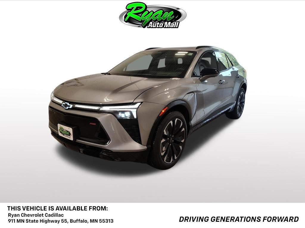 2024 Chevrolet Blazer EV RS in Sterling Gray Metallic — front three-quarter view