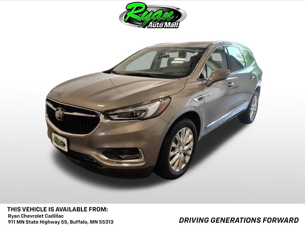 2019 Buick Enclave Premium Group in Pepperdust Metallic — front three-quarter view
