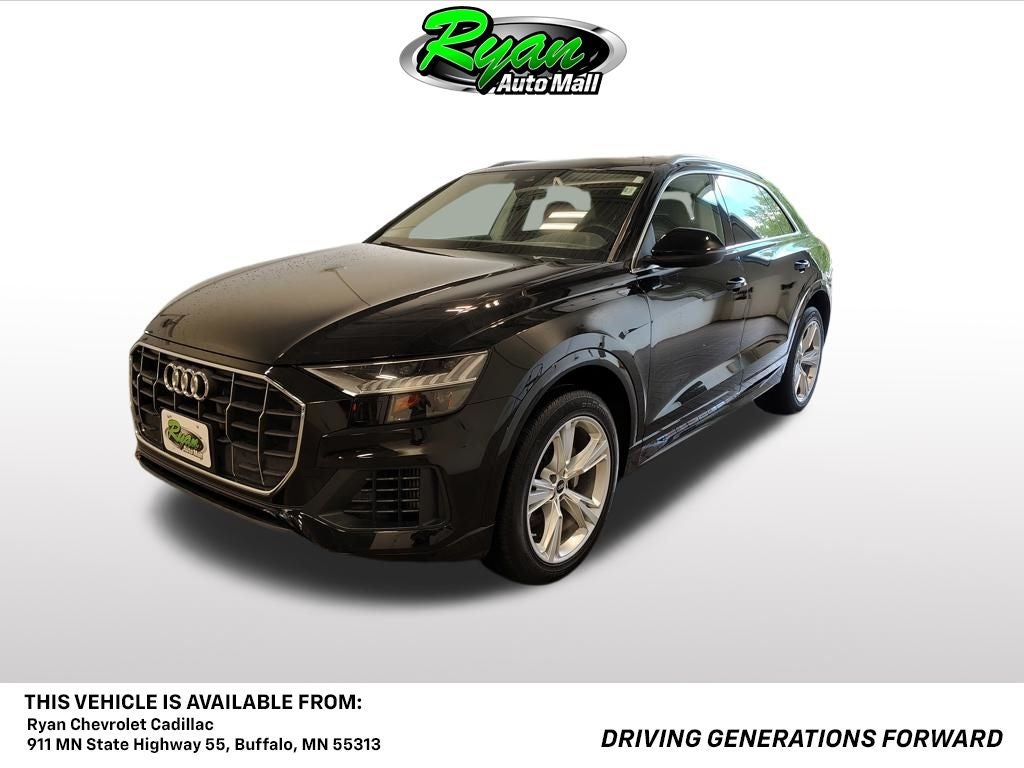 2023 Audi Q8 55 Premium quattro in Black Metallic — front three-quarter view