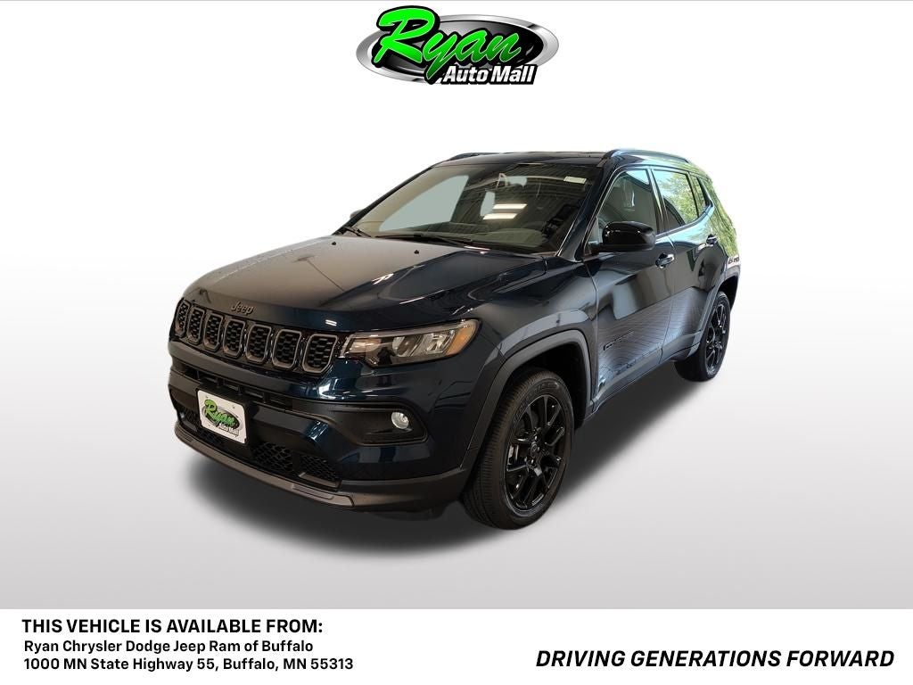 2026 Jeep Compass Altitude Special Edition in Fathom Blue Pearl Coat — front three-quarter view