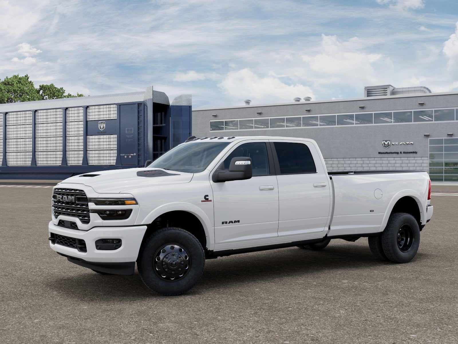 2026 RAM 3500 Limited in Bright White Clearcoat — front three-quarter view