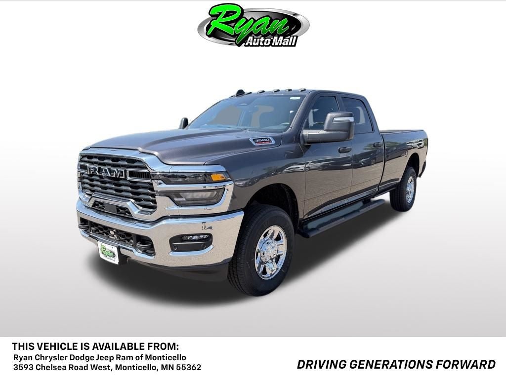 2026 RAM 3500 Tradesman in Granite Crystal Metallic Clear-Coat Exterior Paint — front three-quarter view